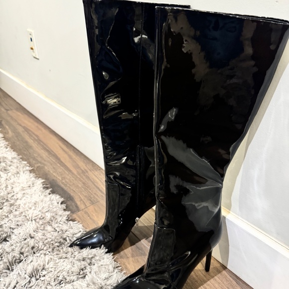 Ninewest Taler patent leather knee high boots - Picture 2 of 11